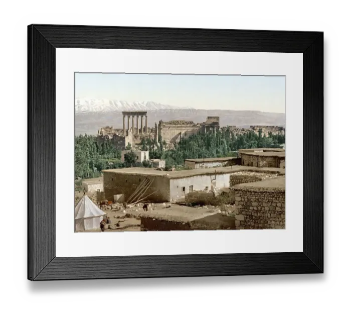 Framed Print : The Acropolis of Baalbek, the Holy Land