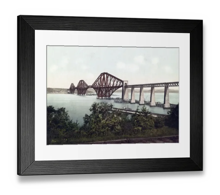 Framed Print : The Forth Bridge, Scotland, c. 1890