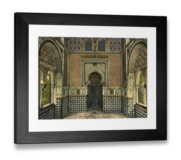 Framed Print : Granada. Alhambra. Interior de la Mesquita