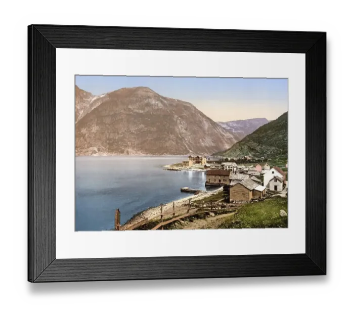 Framed Print : Vik in Eidfjord, Hardanger Fjord Framed Print : Vik in Eidfjord, Hardanger Fjord