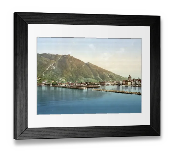Framed Print : Como, the harbour, Lake Como, Italy