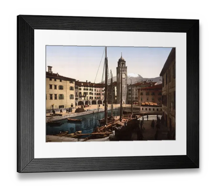 Framed Print : The harbour, Riva, Lake Garda, Italy