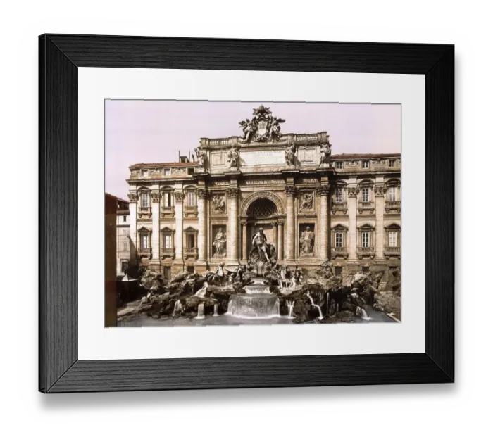 Framed Print : Trevi-Brunnen, Rom, Italien  /  Fountain of Trevi