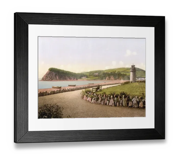 Framed Print : The Ness, Teignmouth, England, Historic