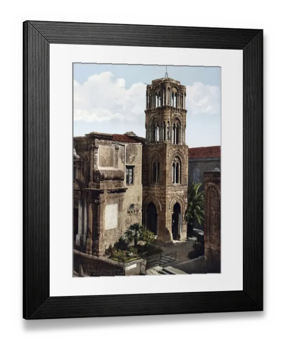Framed Print : Chiesa D. Martorana Campanile, Palermo