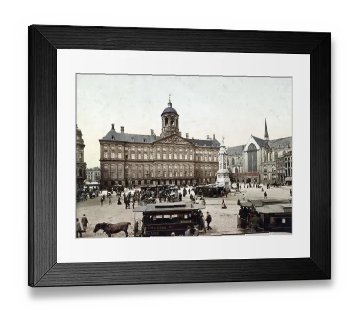 Framed Print : Dam Square with the Royal Palace (left) and the Nieuwe Kerk (right) Framed Print : Dam Square with the Royal Palace (left) and the Nieuwe Kerk (right)