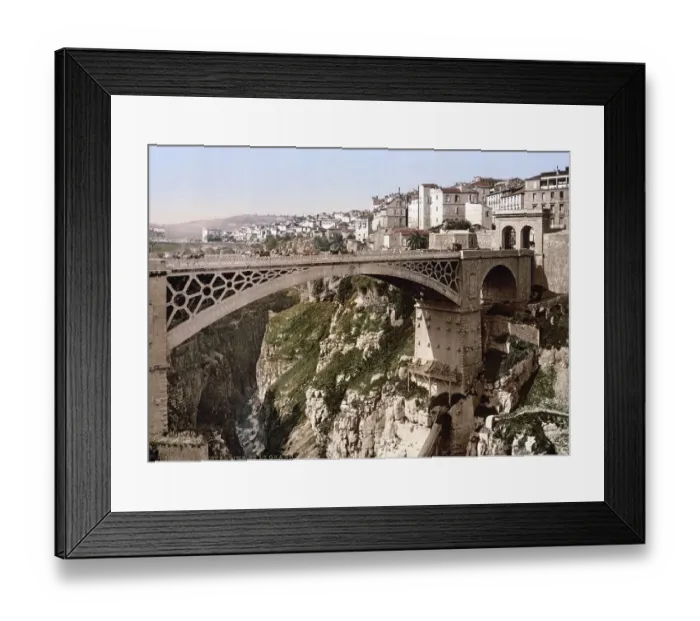 Framed Print : Former El-Kantara bridge over the Rhumel Framed Print : Former El-Kantara bridge over the Rhumel