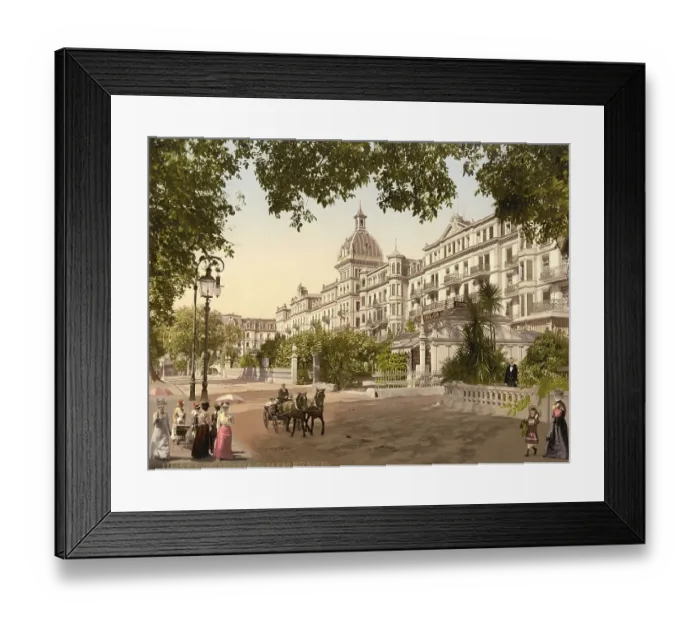 Framed Print : Interlaken, Motorway and hotels Framed Print : Interlaken, Motorway and hotels