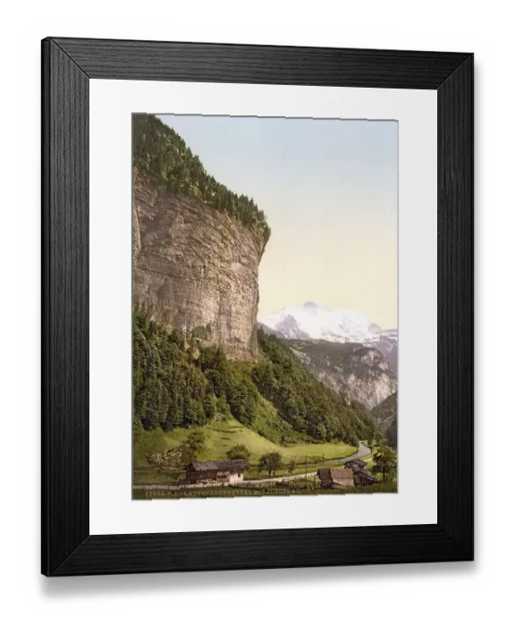 Framed Print : Lauterbrunnental und Jungfrau, Berner Oberland