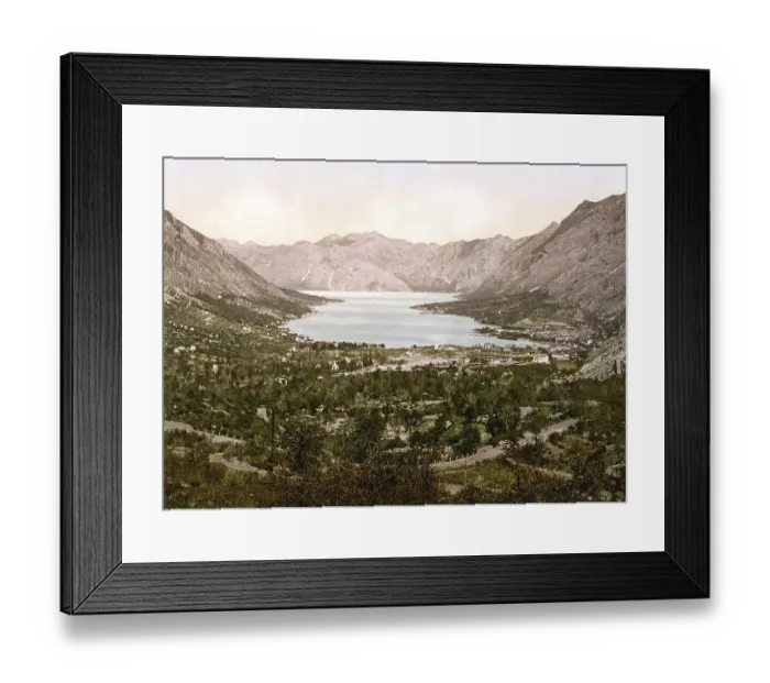 Framed Print : Cattaro, now Kotor, general view and channel