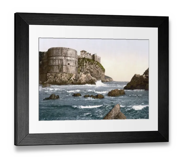 Framed Print : Ragusa, now Dubrovnik, the fortification Framed Print : Ragusa, now Dubrovnik, the fortification