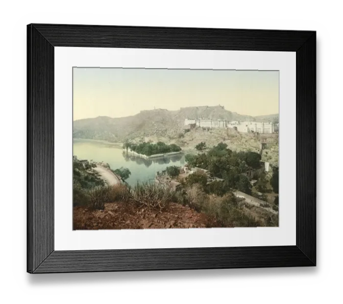 Framed Print : Jeypore, Jaipur. Amber Castle, India