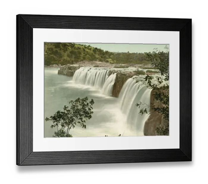 Framed Print : Waterfalls on the Tugela River near Colenso