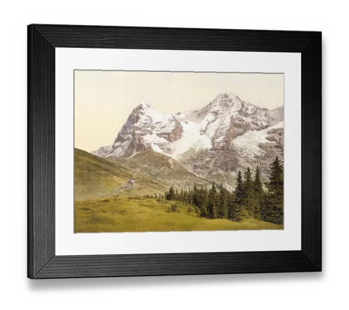 Framed Print : Wengern Alp, Moench und Eiger, Bernese Oberland Framed Print : Wengern Alp, Moench und Eiger, Bernese Oberland