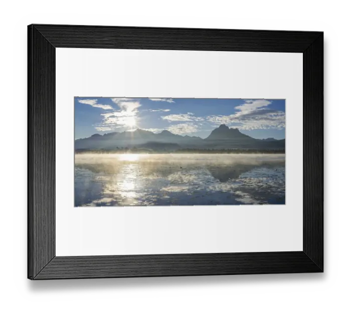 Framed Print : Sunrise, Hopfensee, near Fuessen Framed Print : Sunrise, Hopfensee, near Fuessen