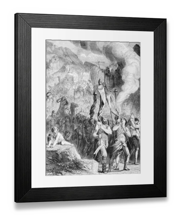 Framed Print : Procession of the children of Israel through the desert Framed Print : Procession of the children of Israel through the desert