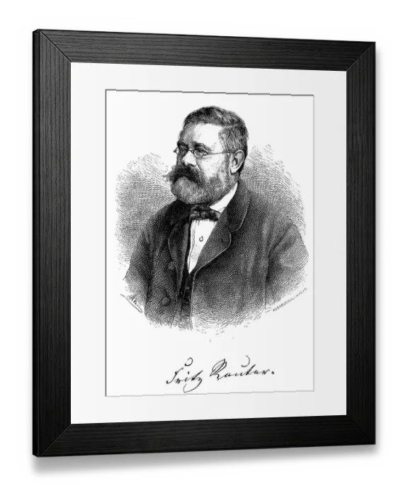 Framed Print : Fritz Reuter (1810) (1874) Low German writer and poet Framed Print : Fritz Reuter (1810) (1874) Low German writer and poet