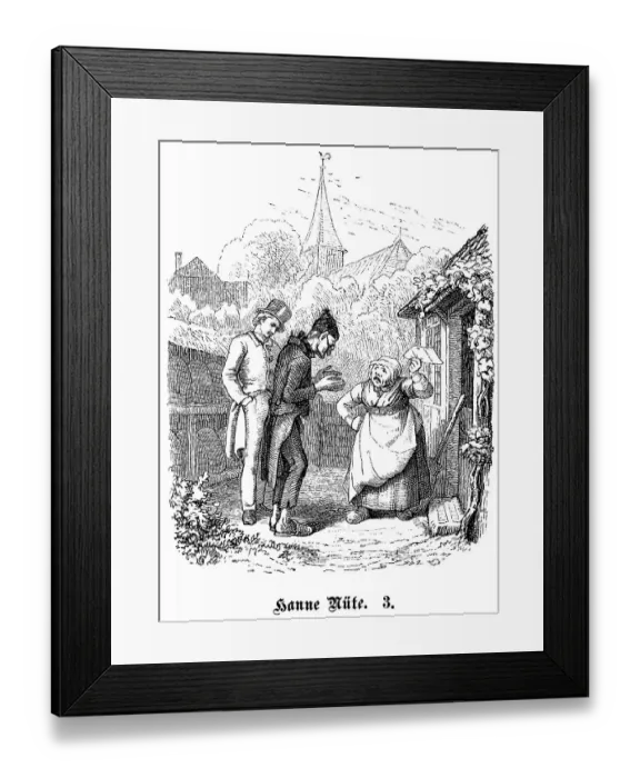 Framed Print : Fritz Reuter (1810) (1874) Low German writer and poet
