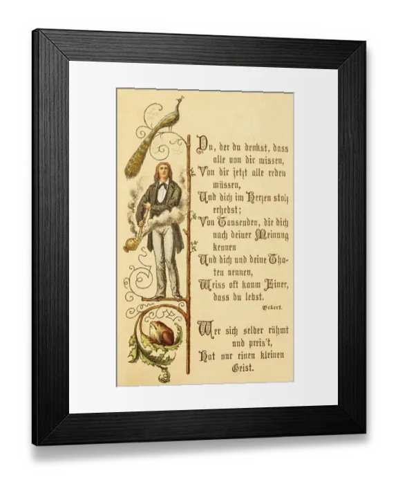 Framed Print : Words of wisdom and comfort from the mouth of a poet