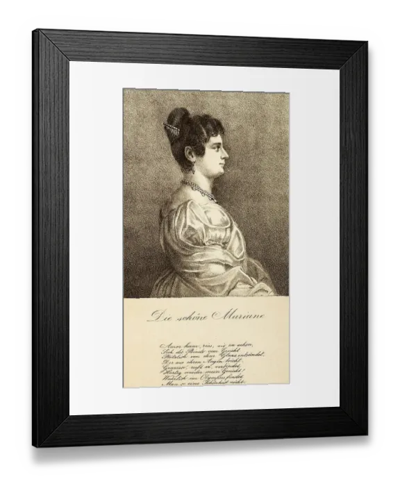 Framed Print : Funny Old Hamburg, Beautiful Marianne Framed Print : Funny Old Hamburg, Beautiful Marianne