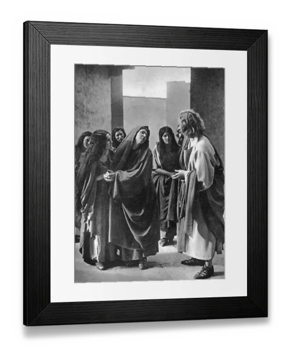 Framed Print : Way of the Cross, Meeting of Mother and Son