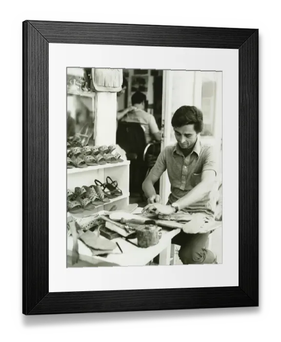 Framed Print : Shoemaker, Bodrum, BueyuekSehir Province Framed Print : Shoemaker, Bodrum, BueyuekSehir Province