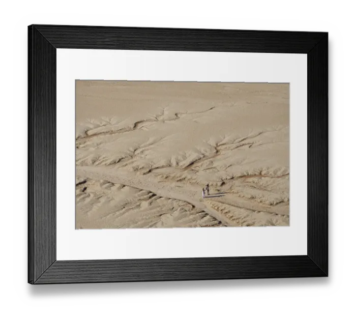 Framed Print : Two people in the desert, Dead Vlei Framed Print : Two people in the desert, Dead Vlei