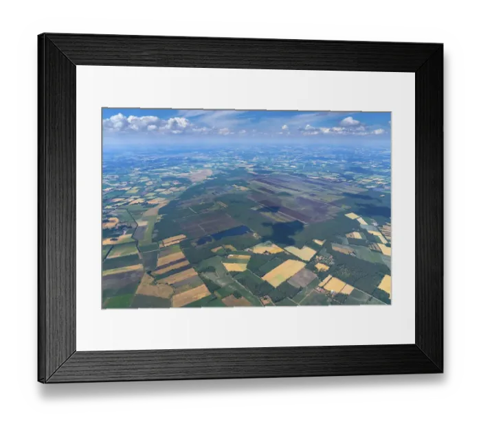 Framed Print : Aerial view of the Great Moor near Uchte Framed Print : Aerial view of the Great Moor near Uchte