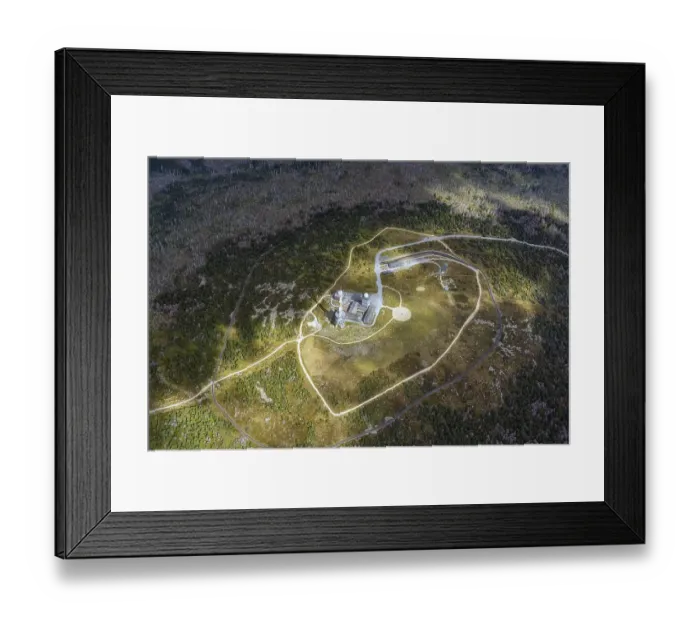 Framed Print : Summit of the Brocken aerial photo