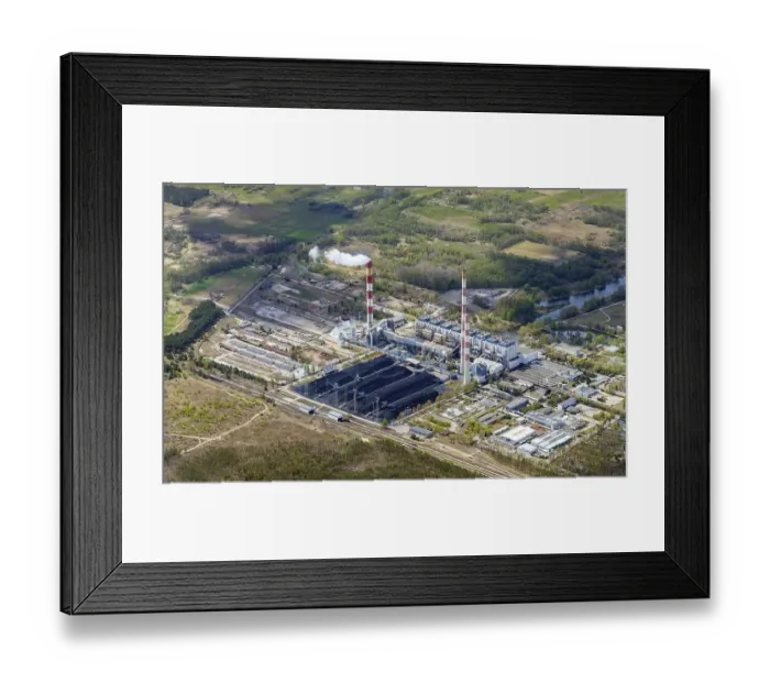 Framed Print : Aerial view of Unteroder power station Framed Print : Aerial view of Unteroder power station