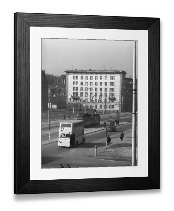Framed Print : Reconstruction, new buildings, 1945
