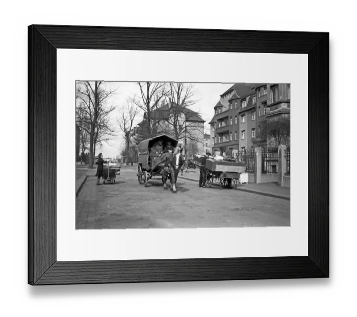 Framed Print : Housing evacuation for the Soviet occupying power Framed Print : Housing evacuation for the Soviet occupying power