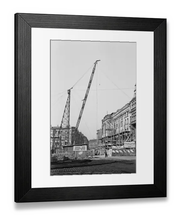 Framed Print : Central theatre, ruin, converted into Schauspielhaus