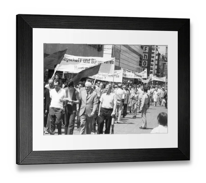 Framed Print : With black flags, mourning and anger
