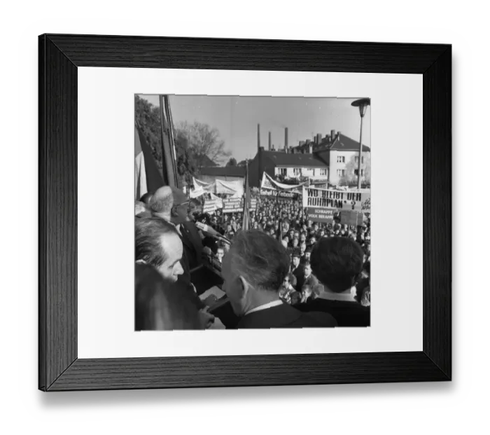 Framed Print : A wave of outrage swept the Ruhr area when the Hansa mine was closed Framed Print : A wave of outrage swept the Ruhr area when the Hansa mine was closed