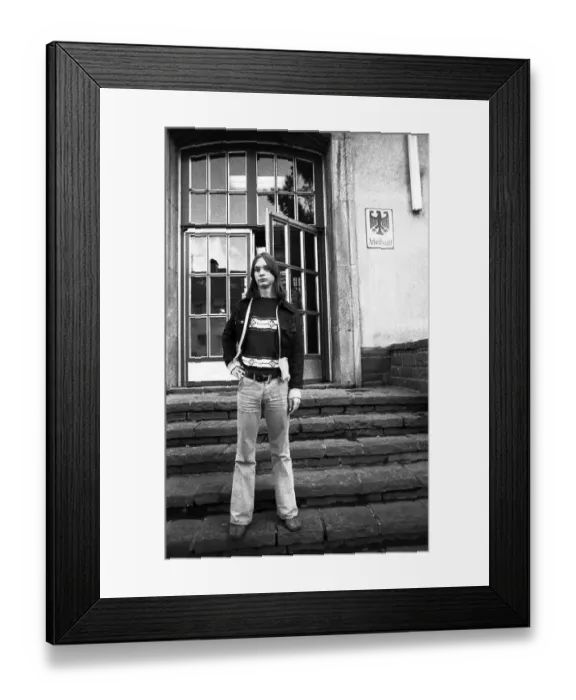 Framed Print : Unemployed or without an apprenticeship after leaving school was not uncommon in the 1970s