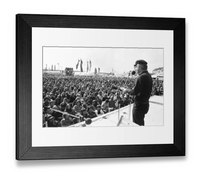 Framed Print : With music, folklore, discussion