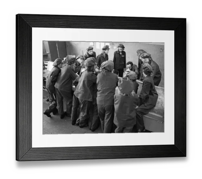 Framed Print : In the training workshop of Hoesch AG in Dortmund