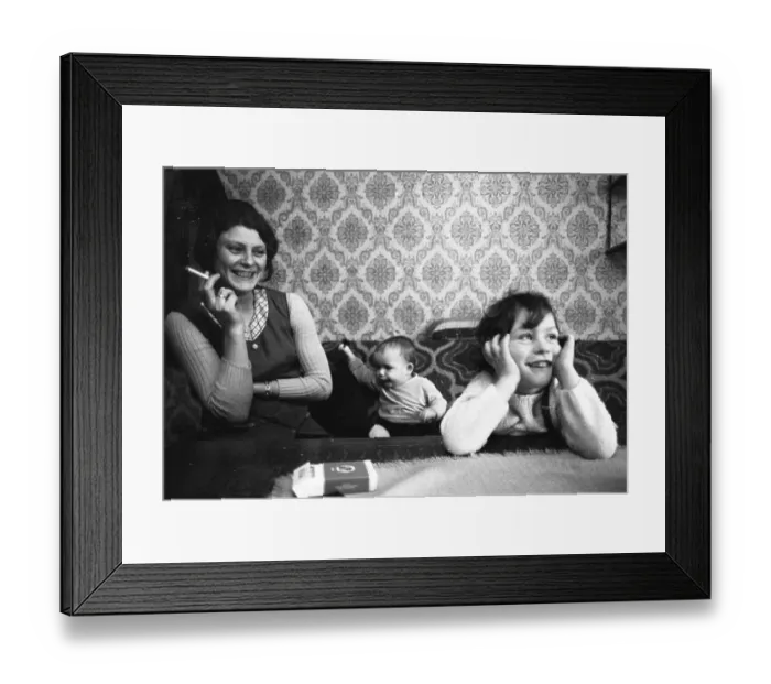 Framed Print : Unemployed at the Dortmund Labour Office and at home in Dortmund on 17