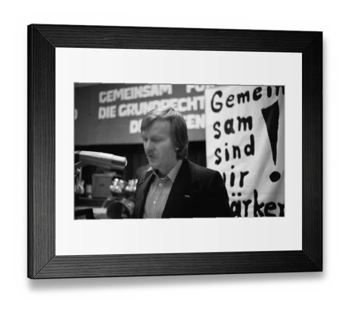 Framed Print : The left-oriented Socialist German Workers Youth (SDAJ)