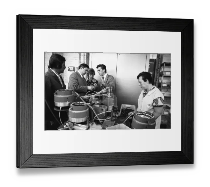 Framed Print : Women's jobs at the appliance manufacturer Krups on 24