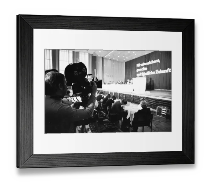 Framed Print : Peace and disarmament are the topics of a conference of the peace movement on 08