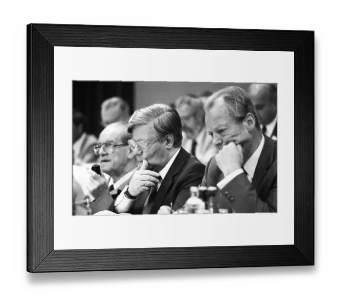 Framed Print : Election Party Congress of the SPD on 09