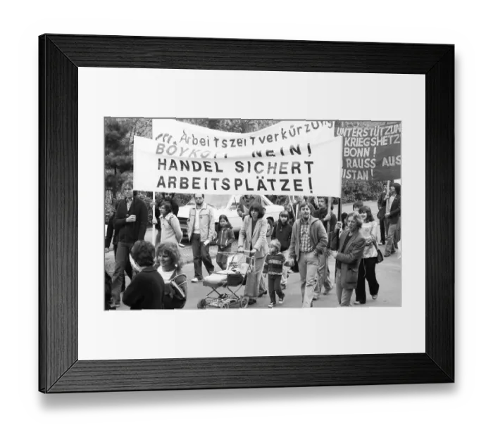 Framed Print : DGB May Day demonstration on 01