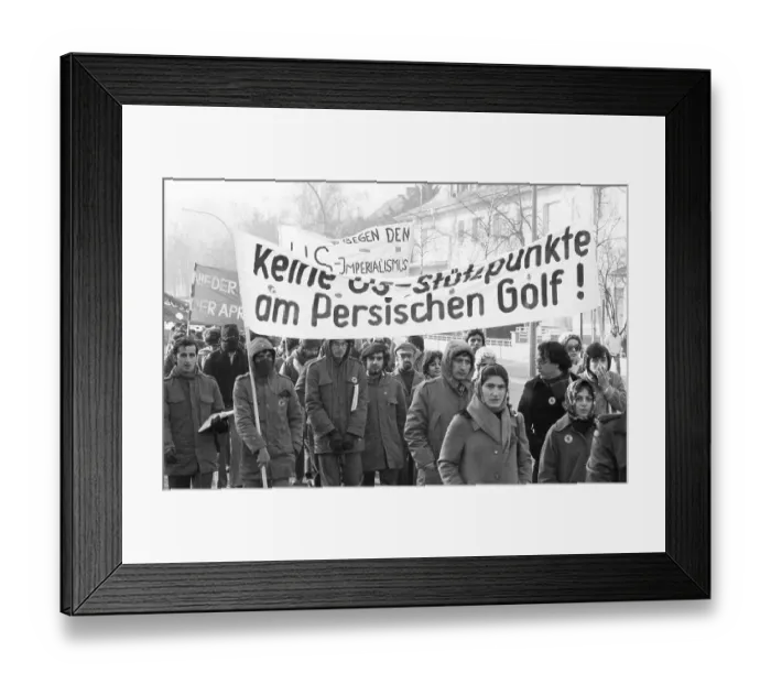 Framed Print : Afghans and some Germans demonstrated against US interference in Afghanistan on 19 Framed Print : Afghans and some Germans demonstrated against US interference in Afghanistan on 19