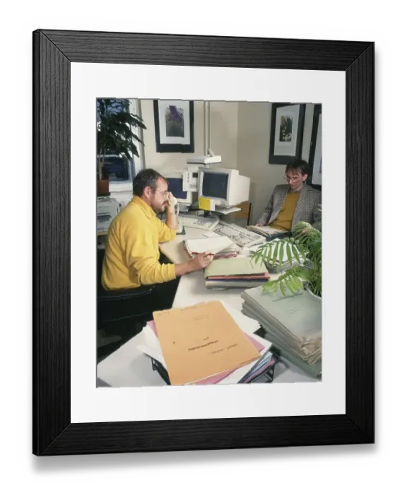 Framed Print : The work of the employees in the tax office Framed Print : The work of the employees in the tax office