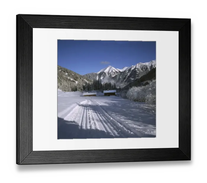 Framed Print : AUT, Austria, Gasteiner Tal: Winter in the Gasteiner Tal