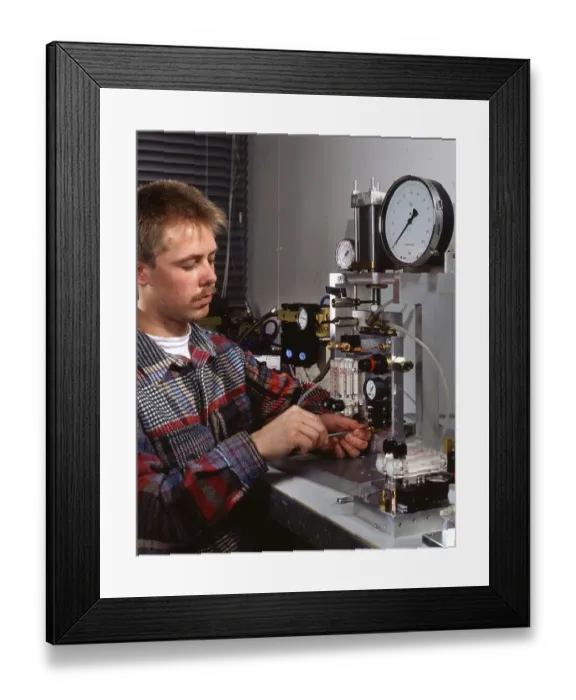 Framed Print : Workmen building a coal-fired power plant Framed Print : Workmen building a coal-fired power plant