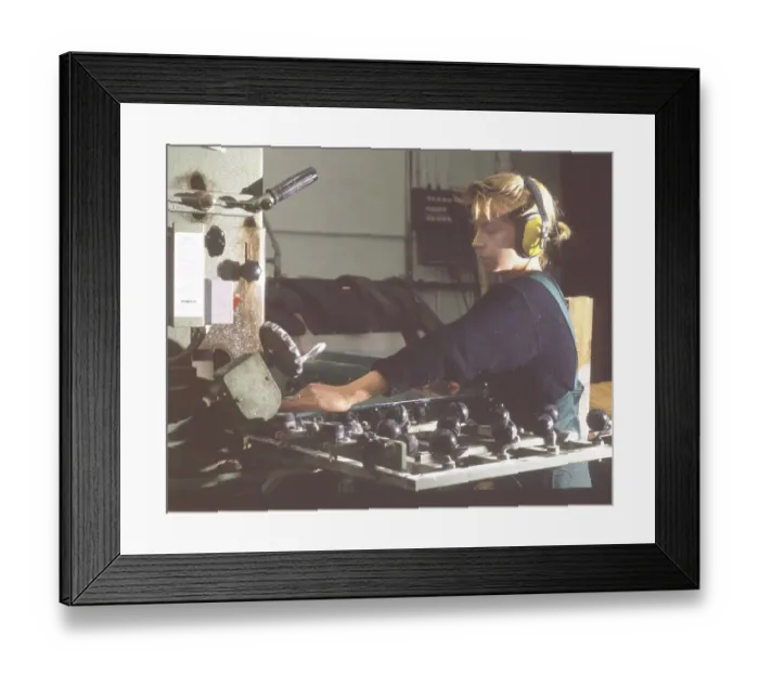 Framed Print : Female workers in the skilled trades