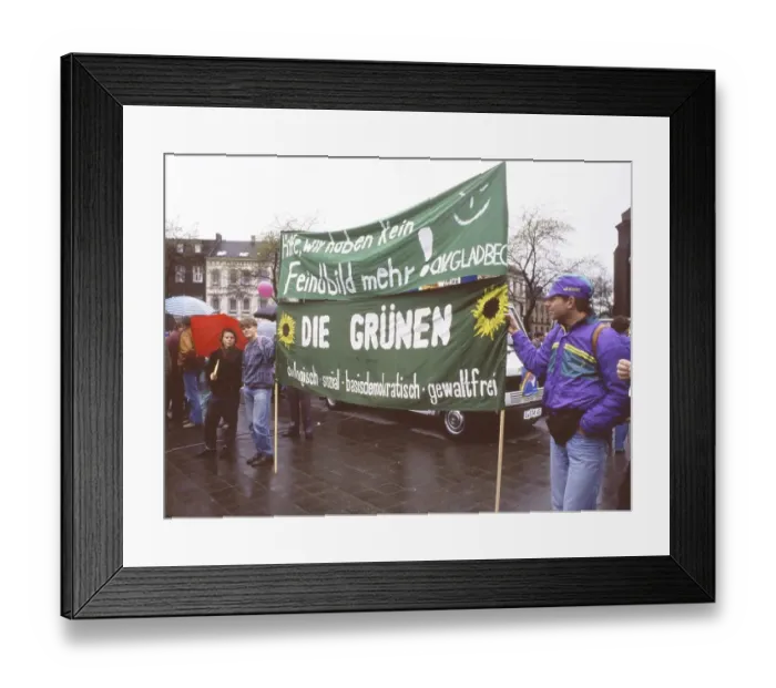 Framed Print : The traditional Easter march, here the OM Ruhr on 14